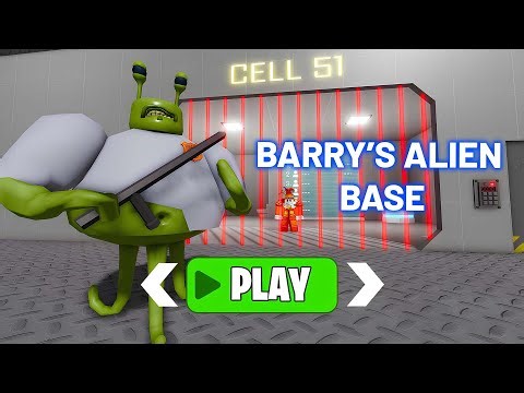 BARRY'S ALIEN PRISON RUN! (OBBY) ALIEN BASE - ALL Bosses in Roblox Gameplay Walkthrough