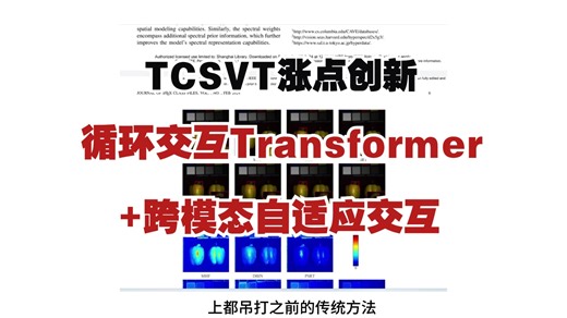 TCSVT涨点创新：循环交互Transformer + 跨模态自适应交互