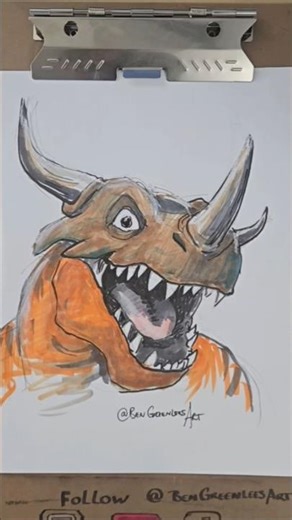 Digimon drawing. #Digimon #Dinosaur #drawing