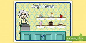 Cafe Menu