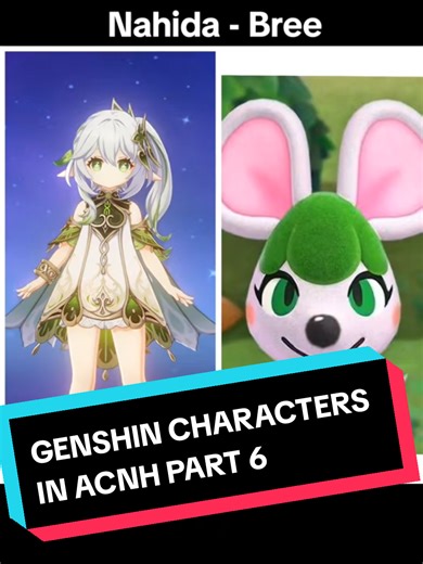 Genshin characters in ACNH Part 6🍃 (Nahida, Zhongli, Chiori, Dori, Ayaka, Shikanoin Heizou) #fyp #acnh #genshin #acnhgenshin #genshincharacters
