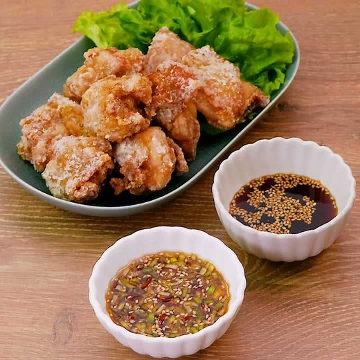 2種類のタレで♪ 甘辛ダレと香味ダレの竜田揚げのレシピ動画・作り方 | デリッシュキッチン