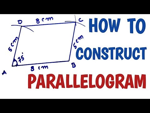 How to construct a parallelogram.