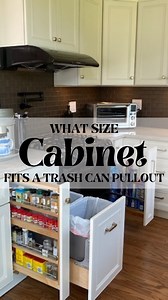15K views · 45 reactions | What size cabinet fits a trash can pullout? •••#kitchenremodel #homeimprovement #kitchen #diy #homedesign #customcabinets #kitchencabinets #homerenovation #homereno #Kitchenrenovation #dreamhome #dreamhouse #interiordesign #LilyAnnCabinets #homeinspiration | Lily Ann Cabinets | Facebook