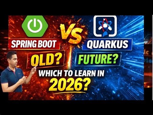 Spring Boot vs Quarkus (2026) 🚀 Which One Should You Learn? | Complete Guide by Naren | Narendra Sahoo