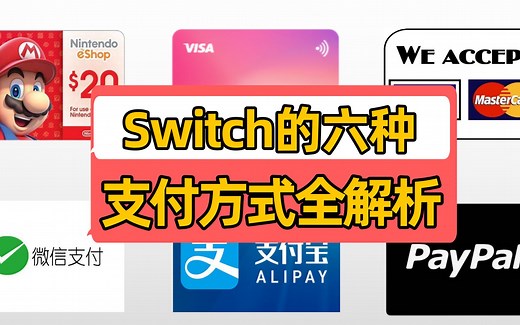 Switch六种支付方式详解，小白收藏干货帖