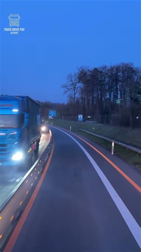 Alpine Truck Driving • Night Highway ASMR • Engine & Road Sounds #relaxing #trucker #switzerland
