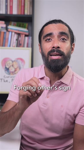 My child copied my signature. I am going to beat him! #thecuriousparent