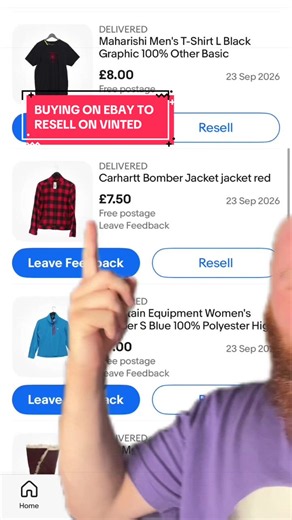 Buying on eBay and reselling on Vinted is lowk goated #vintedreselling #reselleruk #resellercommunity #vintedtips #resellingtips