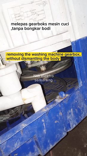 36K views · 207 reactions | Assalaamu'alaikum. removing the washing machine gearbox, without dismantling the body. Melepas gearboks tanpa bongkar bodi mesin cuci. | Suhamrul Suyaeni | Facebook