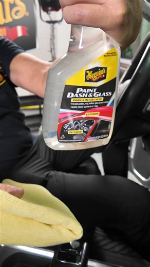 86K views · 457 reactions | Can you use the new Paint, Dash & Glass on touch screens? Yes, you can! We suggest spraying into a premium microfiber towel, gently working in and flipping the towel to a clean side for a final wipe. Who's ready to get their interior (and paint...and glass...) clean? https://s.meguiars.com/bg6mxdsg #meguiars #diy #newproducts #howto #detailhack #automotive #ReflectYourPassion | Meguiar's | Facebook