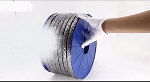 Graphite Rope Packing Expanded Flexible Graphite Packing Gland Packing Grade A for Pump Seals Or Valve Stems Or Mechanical Seals(Size:8mm×8mm×1m)