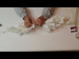 Dollar Tree DIY Swag made from Dollar Tree Mini Trees