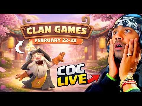 COC LIVE 🔴 Base Visit & Clan Games | Clash of Clans Live New Update #coc #shortslive #clashofclans
