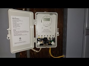 Installation of the digital timer to control a pool pump or water heater
