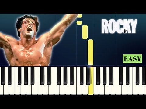 Bill Conti - ROCKY - Going the Distance - EASY PIANO TUTORIAL