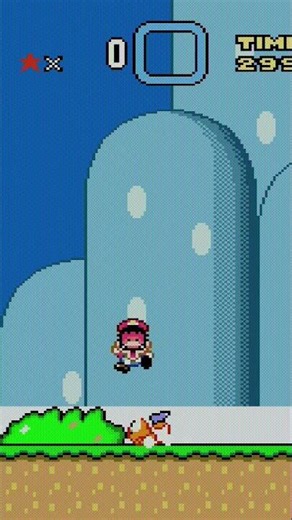 La pantalla de game over super mario world de original snes