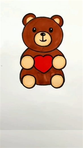 Easy teddy bear 🧸🐨 drawing tutorial for kids . #trendingreelsvideo #explorepage #viralreelschallenge #fbreelsfypシ゚viralシ | Easy drawing for kids24