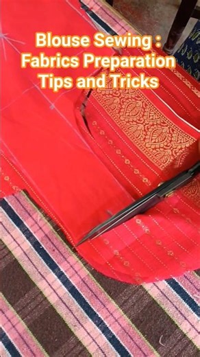 Blouse Sewing: Fabrics design for Blouse #blousedesign #how #stepbystep