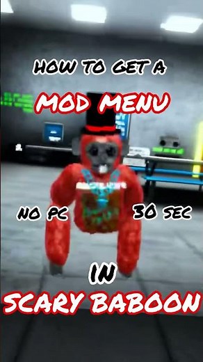 How to get mods in SCARY BABOON #scarybaboon #mods