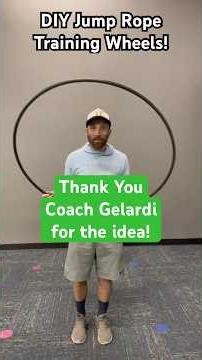 DIY Jump Rope Training Wheels! #physicaleducation #adaptedpe