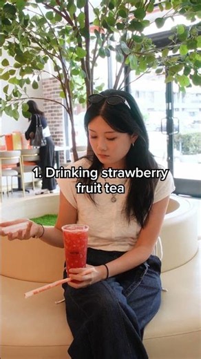 Some habits are worth a splurge 🍓✨😋 #strawberryfruittea #ItsBobaTime #financialresponsibility
