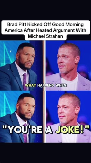 Brad Pitt Kicked Off Good Morning America After Heated Argument With Michael Strahan #brad #goodmorningamerica #michael #news #breakingnews