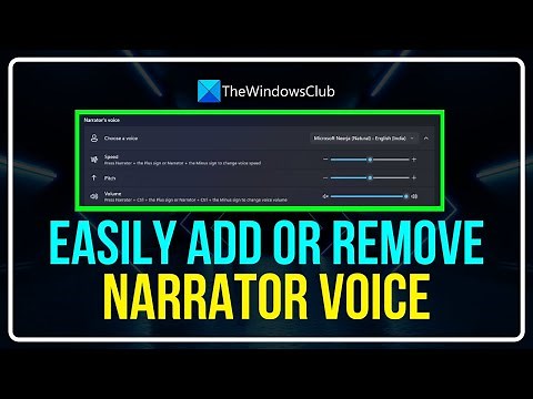 How to Add or Remove NATURAL VOICES IN NARRATOR on Windows 11 [EASY METHOD 2023]