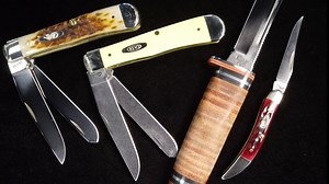 CASE KNIVES: Amber Bone Peach Seed Jig Mini CopperLock #: 00133
