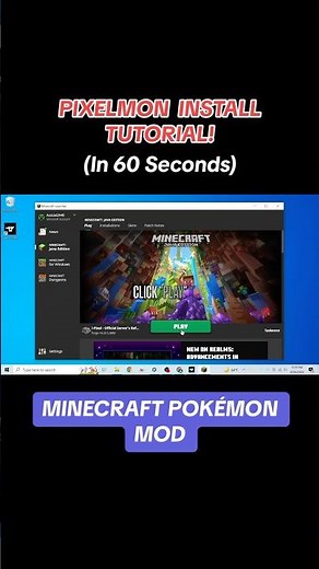 How to INSTALL Minecraft PIXELMON Mod in 59 seconds