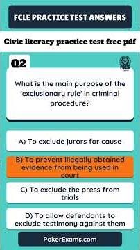 Civic literacy practice test free pdf