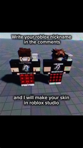 Write your roblox nickname in the comments and I will make your skin Roblox Studio #roblox