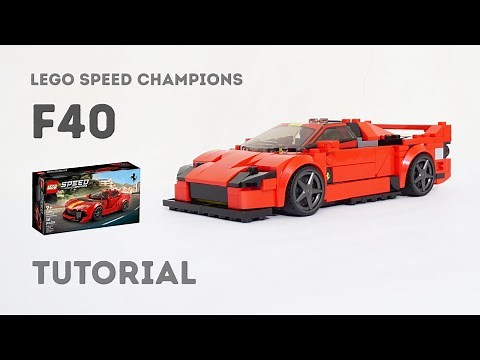 Tutorial - Ferrari F40 Lego Speed Champions 76914 Ferrari Alternate Build Instructions