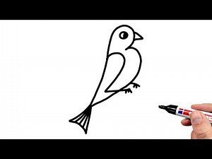How to Draw a Bird with Numbers (Number 2)