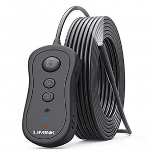 WiFi Endoscope Camera, LIMINK 5.5mm Inspection Camera with Light Wireless Borescope Snake Camera for iPhone, Android Smartphone - 3.5m/11.5ft