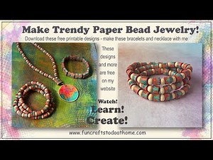 Paper Bead Tutorial 🌷|| Where Have I been? 🌷|| Free Printables To Make Paper Bead Jewelry 🌷||