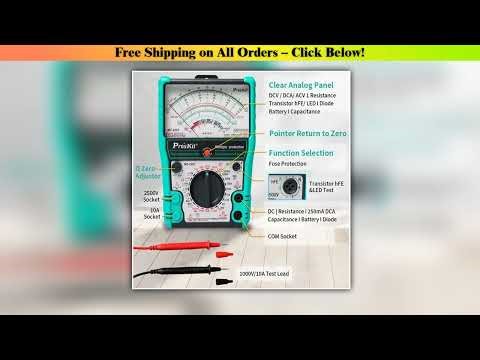 Pro'sKit MT-2207-C pointer type anti-fog 3-purpose electric meter internal magnetic high-precision