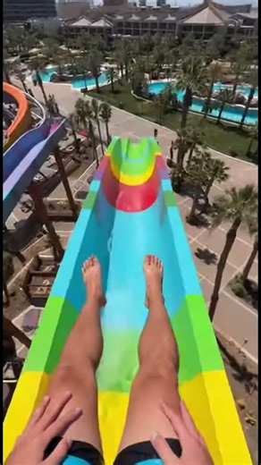 POV: Sliding Down a Giant Spiral Water Slide 🎢💦
