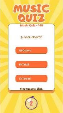Music Quiz - 146 - Harmony Logic: Triads, Power Chords & Ear Test (60s)