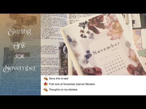 🍂 November Planner Setup | Sterling Ink Collection