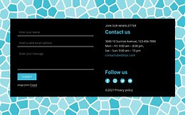Contact form on pattern background - Template by Nicepage
