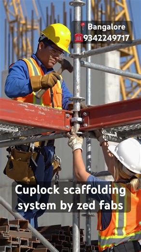 Cuplock scaffolding system! Call us today to book the scaffolding services: 934224717