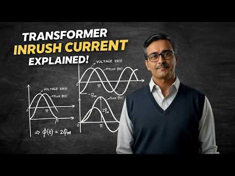 Transformer Inrush Current Explained Clearly | Why Transformers Draw Huge Current at Switching