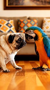 This little pug and his feathered friend might just be the best example of how connections happen when you least expect it. With every curious glance and cautious approach, they remind us of the beauty in stepping outside our comfort zones. The world is full of wonderful surprises, and sometimes, a new friend comes in the form of a parrot. 🐶💚 | Shih Tzu Town