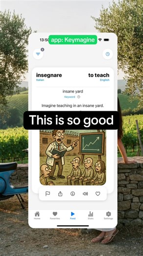 how is visual mnemonics not taught in every Italian class 😭 (the app is Keymagine) #italianvocab #languagelearning #keymagine #m9hm7#cooking