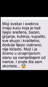 “Moji svekar i svekrva imaju kuću koja je baš lijepo sređena, bazen, grijanje, kuhinja, kupatilo” NASTAVAK U KOMENTARU 👇 | Recepti za torte i kolace