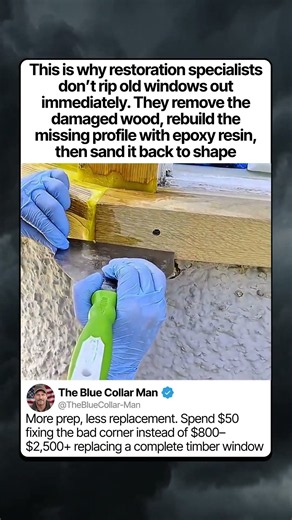 THIS RESIN REPAIR SAVES THE ORIGINAL WINDOW