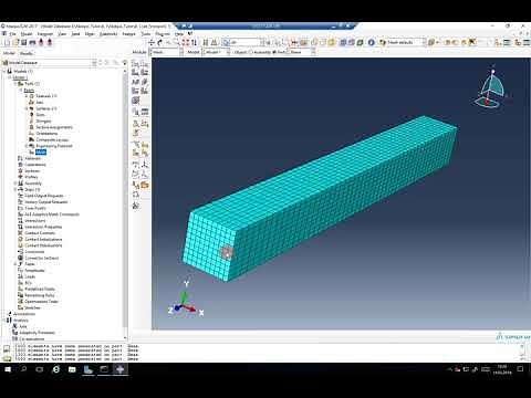 Abaqus Tutorial: Introduction to CAE #3 Mesh