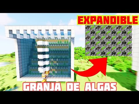 FACIL Granja de ALGAS minecraft 1.17 - 1.16 - 1.16.5 (EXPANDIBLE)