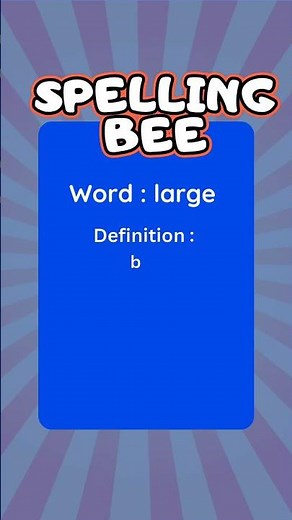 Spelling Bee Words for Kids | Fun and Easy Spelling Practice #spellingbee #wordoftheday #phonicsfun